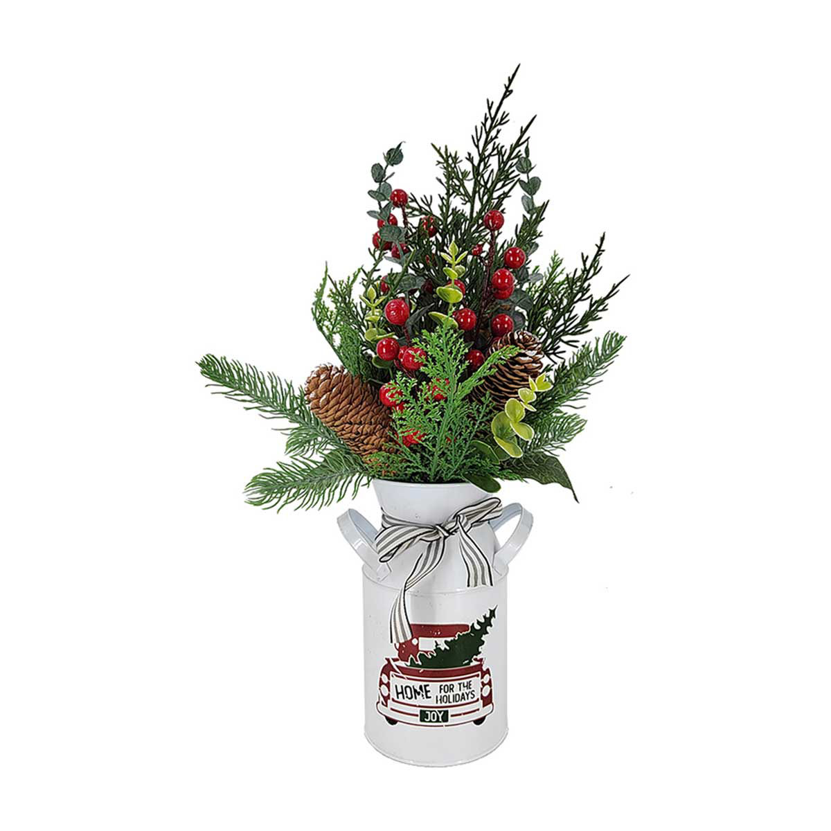 Artificial Christmas Floral Jug Décor