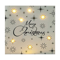 &#x27;Merry Christmas&#x27; Wooden LED Sign