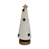 Yarn Christmas Tree Décor with Star Topper, 8 in