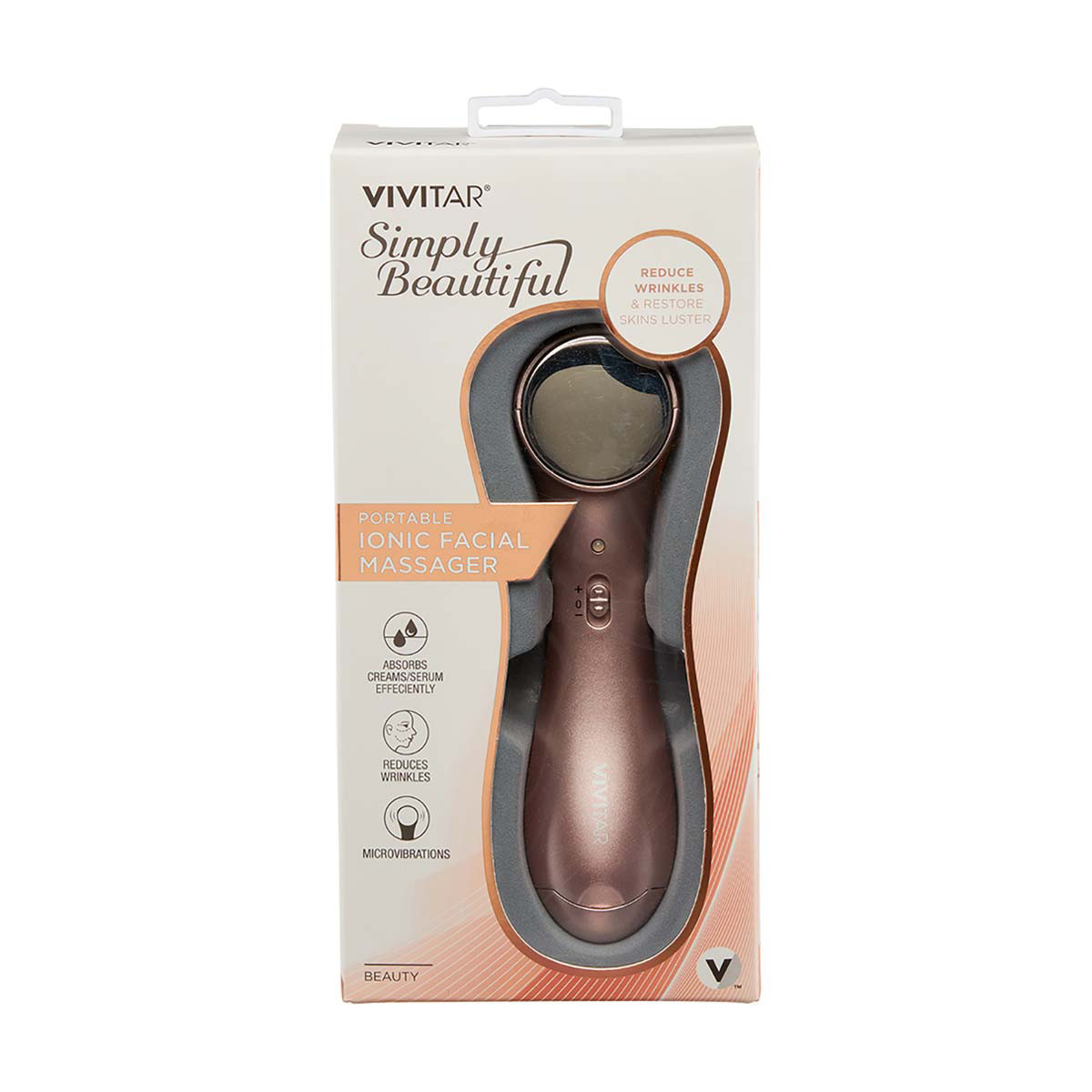 Vivitar Simply Beautiful Portable Ionic Facial Massager