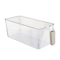 Storage Bin with Handle, Clear, Small