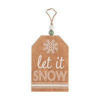 'Let It Snow' or 'Merry Merry' Tag Ornament