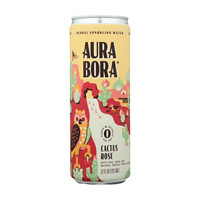 Aura Bora Herbal Sparkling Water, Cactus Rose