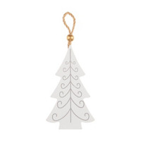Deco White Christmas Tree Ornament