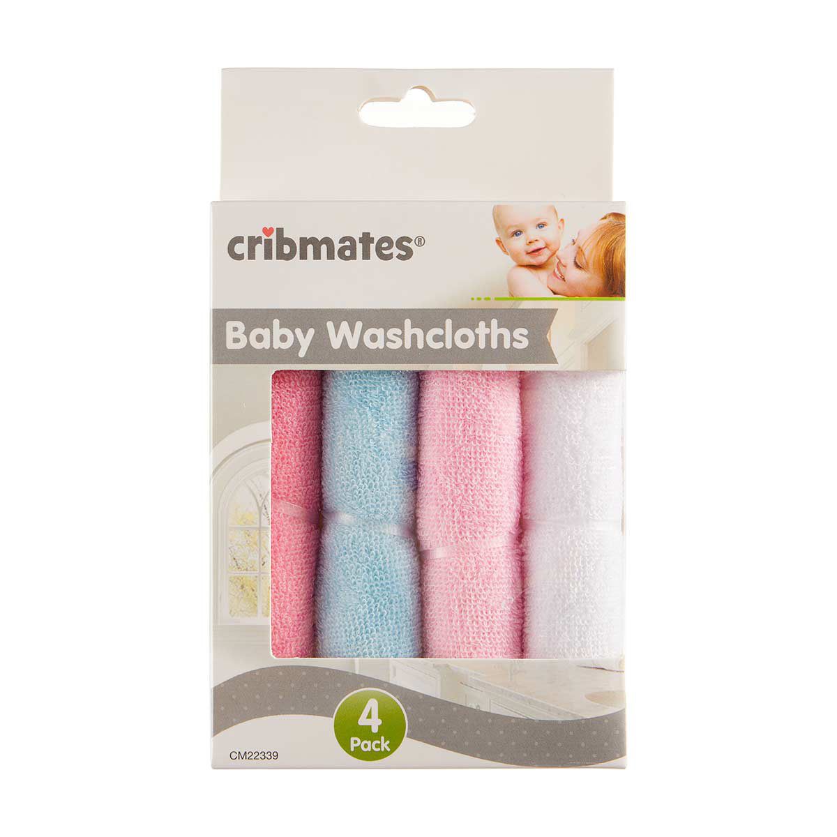 Cribmates Baby Washcloths, Assorted