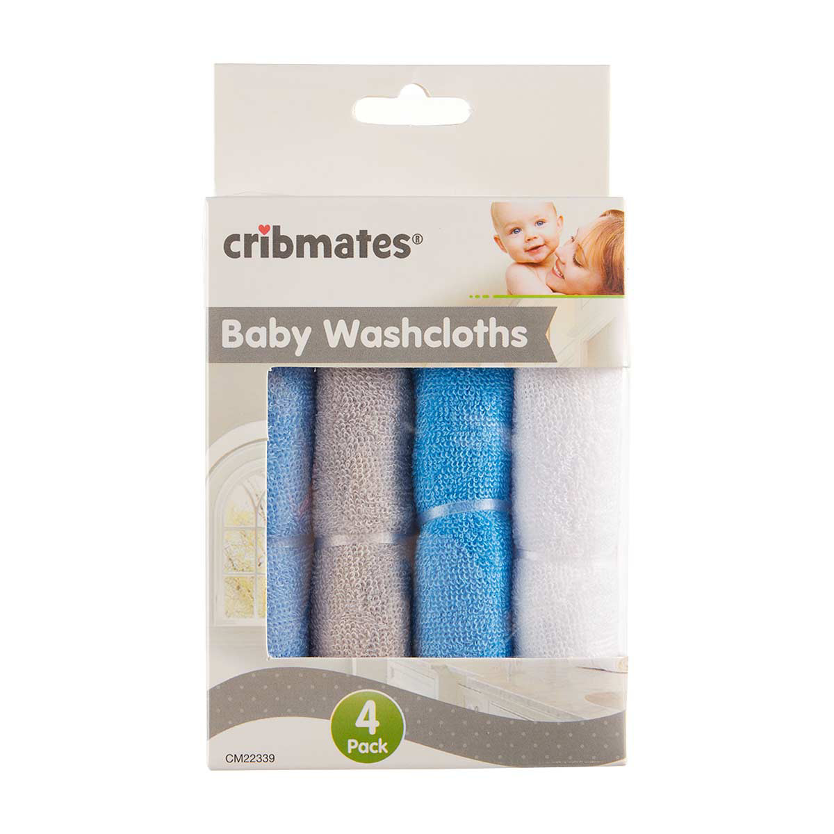 Cribmates Baby Washcloths, Assorted