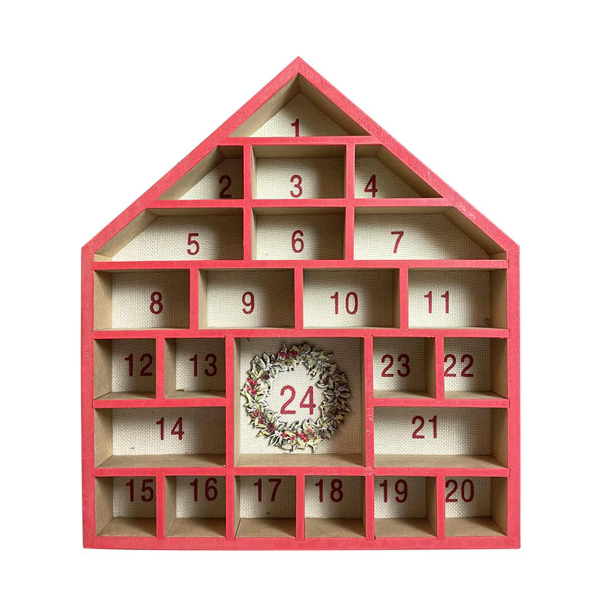 Popshelf Christmas Wooden Pocket Advent Calendar Tabletop Décor | Hamilton  Place