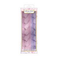 Olivia Rose Mesh Back Scrubber Set, 2 Pack