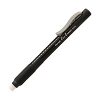 Pentel® ClicEraser® Grip Retractable Eraser with Grip, Black Barrel