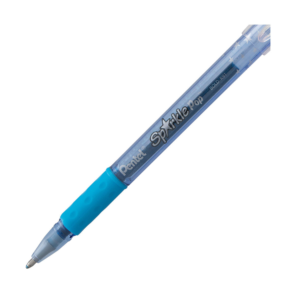 Pentel® Sparkle Pop™ Metallic Gel Pen, 1.0mm Bold Line, Blue-Green Ink