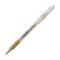 Pentel® Sparkle Pop™ Metallic Gel Pen, 1.0mm Bold Line, Gold-Gold