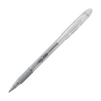 Pentel® Sparkle Pop™ Metallic Gel Pen, 1.0mm Bold Line, Silver-Silver