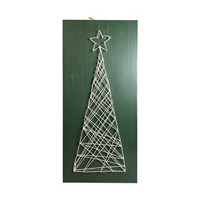 String and Pin Design Light Up Christmas Tree