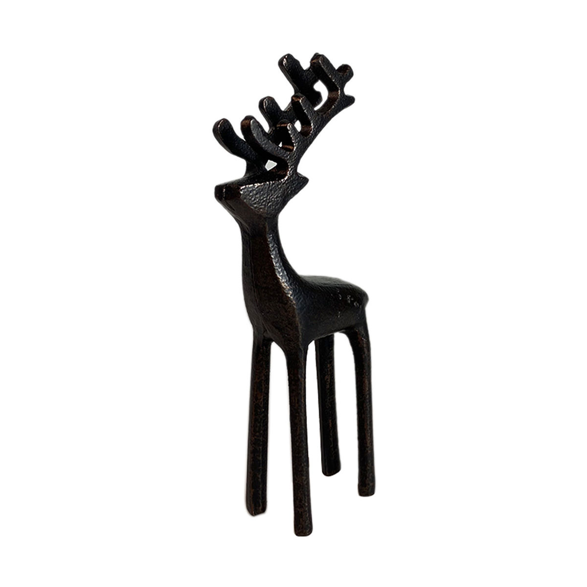 Christmas Iron Reindeer Décor, Black, Large