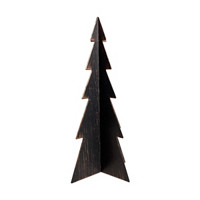 Metal 3D Black Christmas Tree Décor, Large