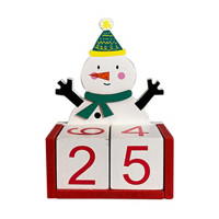 Christmas Snowman Wooden Countdown Blocks
