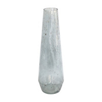 Cylindrical Glass Vase, Gray Marble