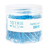 Ryder & Co. Blue Paper Clips, 200 Pieces