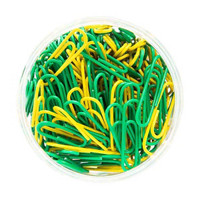 Ryder & Co. Green & Yellow Paper Clips, 200 Pieces