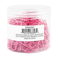 Ryder & Co. Pink Paper Clips, 200 Pieces