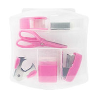 Ryder & Co. Pink Office Desk Accessory Kit, 7 Pieces