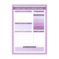 Ryder & Co. Purple Large Daily List Pad, 60 Sheets