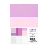 Ryder & Co. Purple Stitched Notebooks, Pack of 3