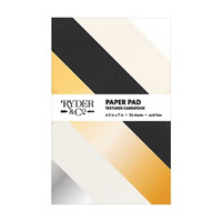 Ryder & Co. Metallic Paper Pad Textured Cardstock, 36 Sheets
