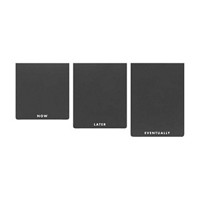 Ryder & Co. Black Tiered List Pad, Pack of 3