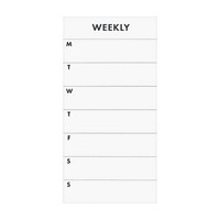 Ryder & Co. White Weekly List Pad, 100 Sheets