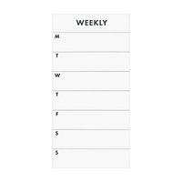 Ryder & Co. White Weekly List Pad, 100