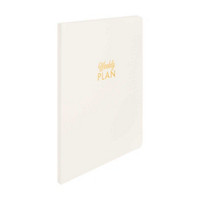 Ryder & Co. Ivory Undated Weekly Planner, 96