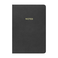 Ryder & Co. Black PU Notebook, 192 Pages