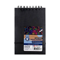 Crafter's Closet Spiralbound Black Paper Journal