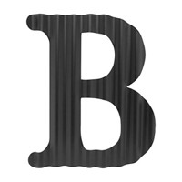 Create It Black Galvanized Metal Letter B, 13.75 in