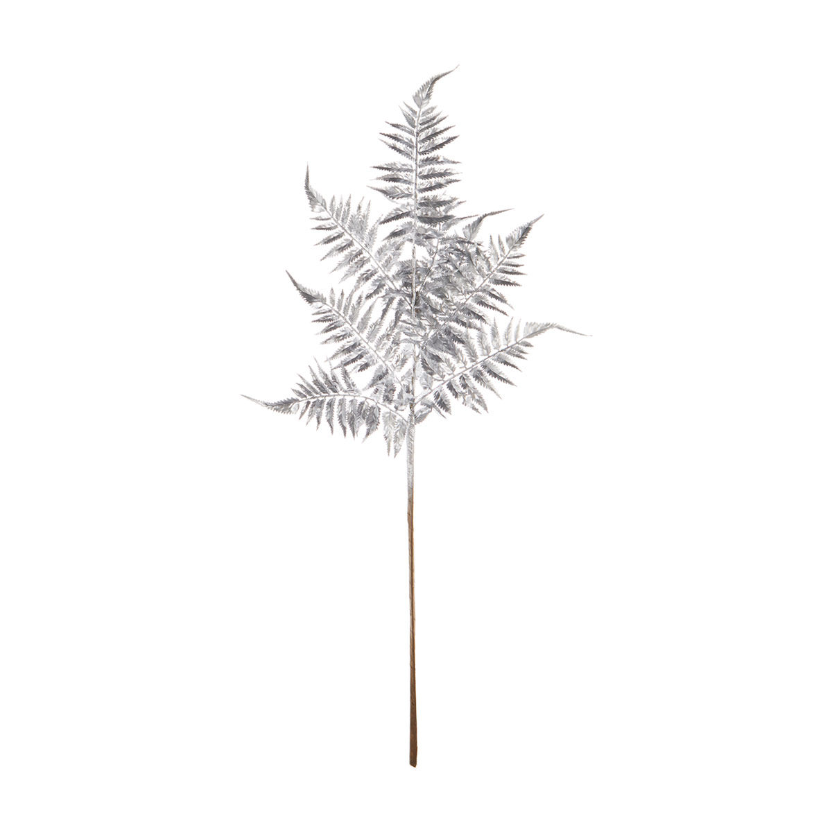 Artificial Metallic Fern Floral Spray