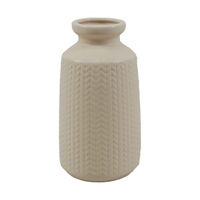 Decorative Dolomite Knit Vase, Cream