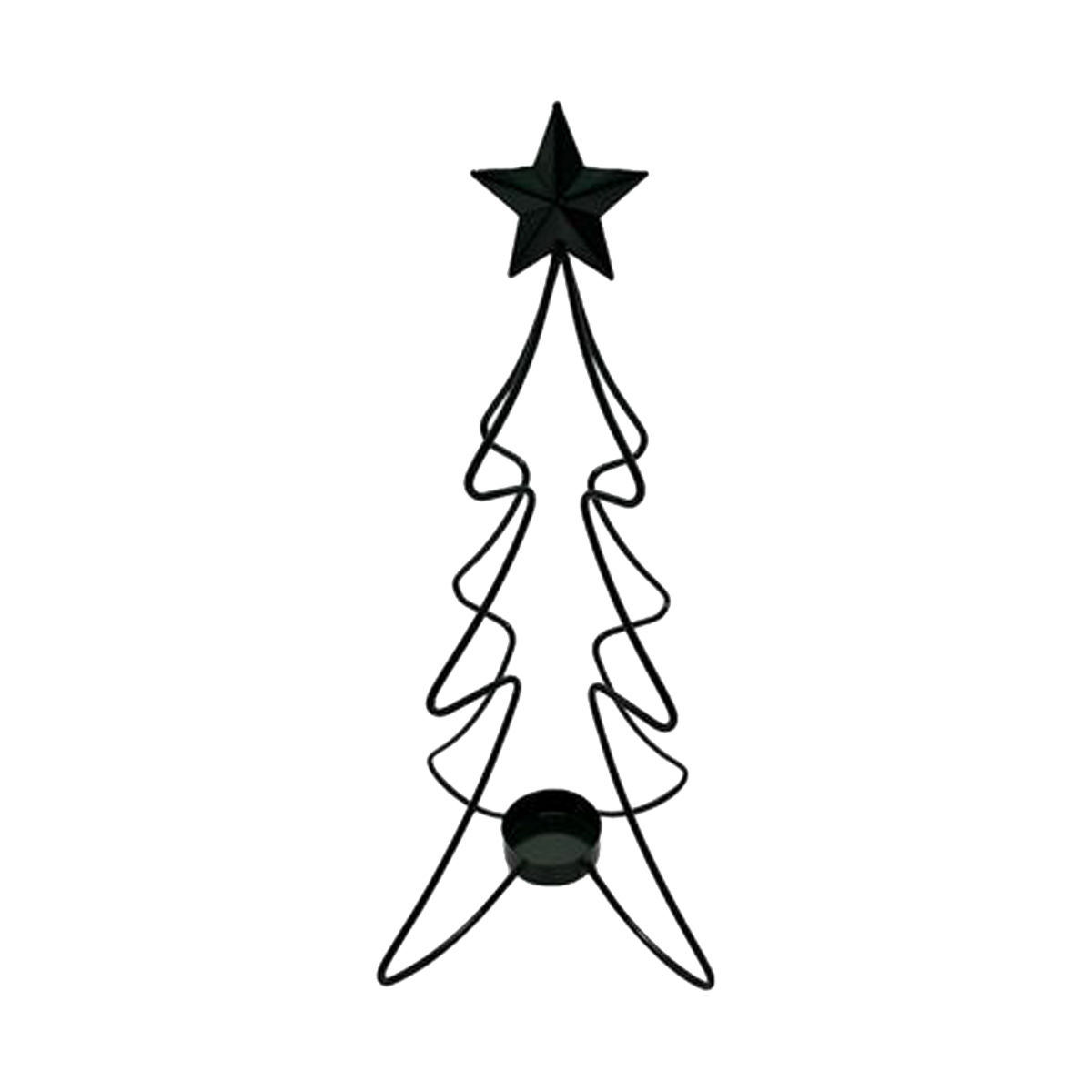 Metal Christmas Tree Candle Holder, Large