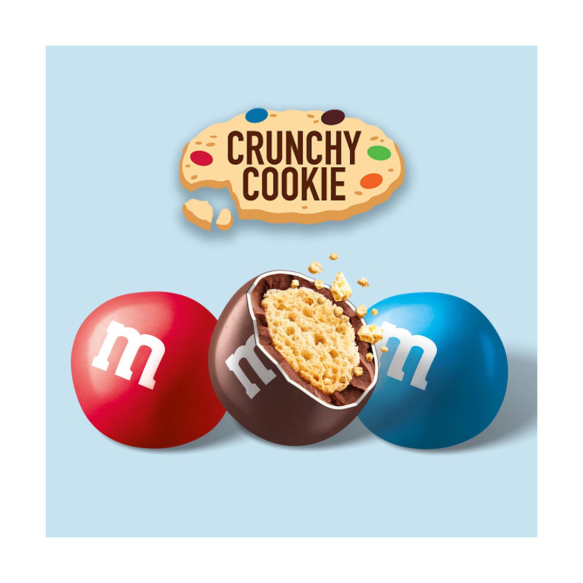 M&M's Crunchy Cookie Milk Chocolate Candy, 1.35 oz