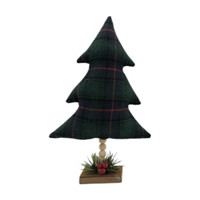 Decorative Fabric Christmas Tree, Plaid