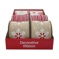 Decorative Holiday Ribbon, 9 ft