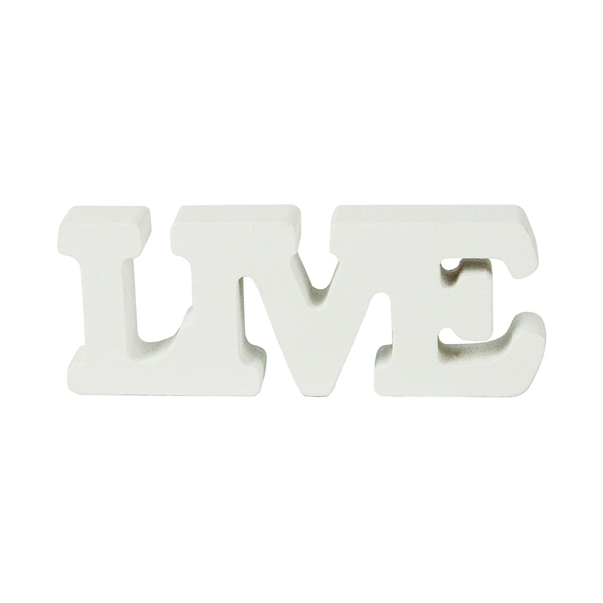 Make Shoppe 'Live' Wooden Letters Sign, White
