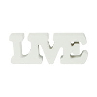 Make Shoppe 'Live' Wooden Letters Sign, White
