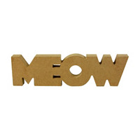 Make Shoppe 'Meow' Wooden Letters Sign, Natural