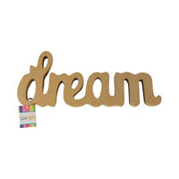 Make Shoppe 'Dream' Wooden Letters Sign, Natural