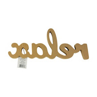 Make Shoppe 'Relax' Wooden Letters Sign, Natural