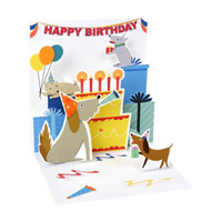 PS POPUP CARD DOGS BDAY