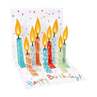 PS POPUP CARD CANDLE BDAY
