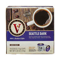 Victor Allen's 100% Arabica Coffee KCup, Seattle Dark, 14 ct