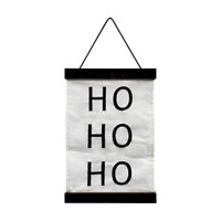 Christmas Hanging 'Ho Ho Ho' Fabric Wall Décor